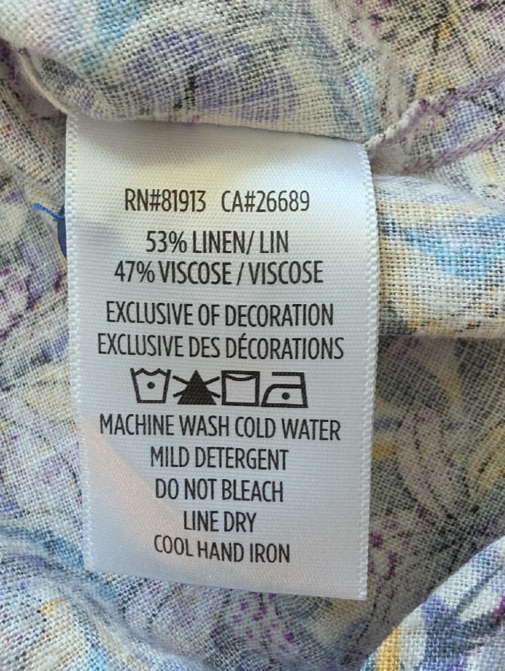 Robert Graham Mens Large Light Blue Floral Short Sleeve Button-Down Shirt - Picture 10 of 13